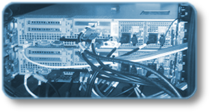 Cabled server. Cabled server.