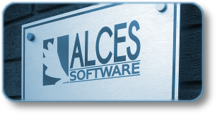 Alces Software sign. Alces Software sign.